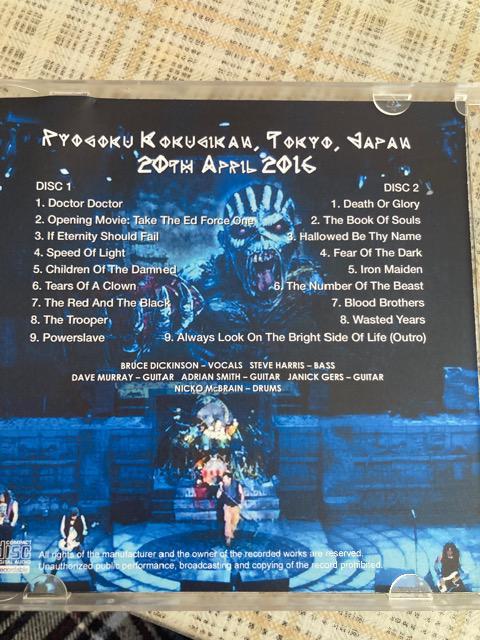 輸入盤 2枚組 IRON MAIDEN / RYOGOKU KOKUGIKAN 2016 < タレントグッズ  輸入盤 2枚組 IRON MAIDEN / RYOGOKU KOKUGIKAN 2016 < タレントグッズの