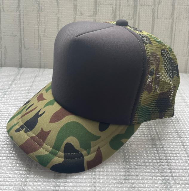 新品 迷彩アメリカン キャップ ハーフメッシュ フリーサイズ カモフラージュ ブラック/グリーンカモ アメカジ ヴィンテージ < 男性ファッション  新品 迷彩アメリカン キャップ ハーフメッシュ フリーサイズ カモフラージュ ブラック/グリーンカモ アメカジ ヴィンテージ < 男性ファッションの