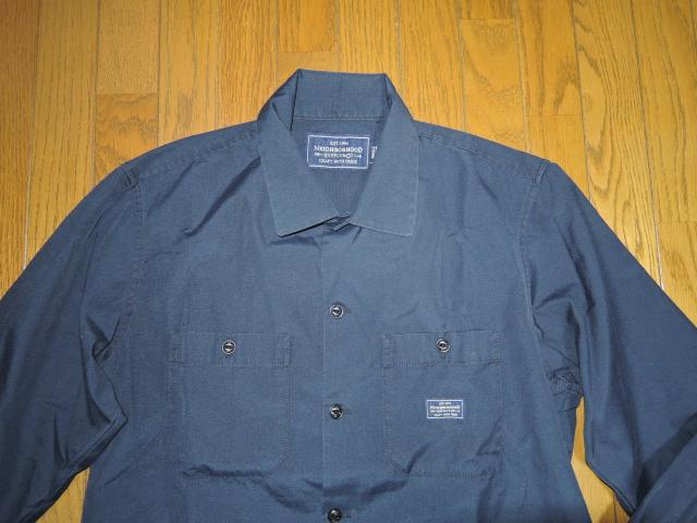 NEIGHBORHOOD ネイバーフッド ワークシャツ S 紺無地 CLASSIC WORK SHIRTS < ブランド  NEIGHBORHOOD ネイバーフッド ワークシャツ S 紺無地 CLASSIC WORK SHIRTS < ブランドの