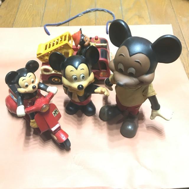 ヴィンテージ ミッキーマウス フィギュア他 4点セット < ホビー  ヴィンテージ ミッキーマウス フィギュア他 4点セット  < ホビーの
