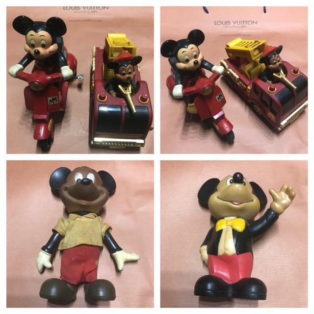 ヴィンテージ ミッキーマウス フィギュア他 4点セット < ホビー  ヴィンテージ ミッキーマウス フィギュア他 4点セット < ホビーの