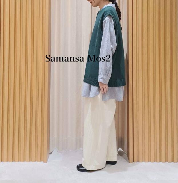 新品 Samansa Mos2★ 2WAYコットンベスト < 女性ファッション  新品 Samansa Mos2★ 2WAYコットンベスト < 女性ファッションの