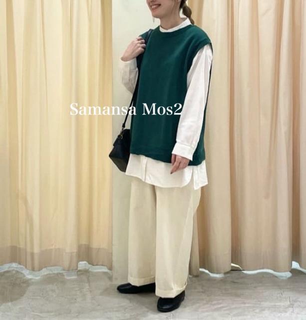 新品 Samansa Mos2★ 2WAYコットンベスト < 女性ファッション  新品 Samansa Mos2★ 2WAYコットンベスト < 女性ファッションの
