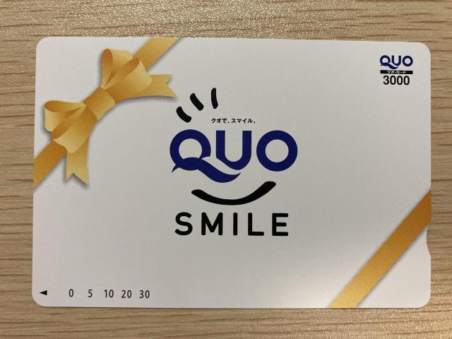 �N�I�J�[�h QUO�J�[�h 3000�~  �� �`�P�b�g/������ 