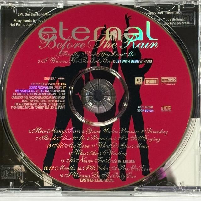 ETERNAL / BEFORE THE RAIN < CD/DVD/ビデオ ETERNAL / BEFORE THE RAIN < CD/DVD/ビデオの