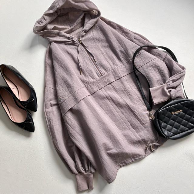 ◆DOU DOU◆大きいサイズ感◆シアーアノラックシャツ◆ブラウス◆ブラウン◆F < 女性ファッション ◆DOU DOU◆大きいサイズ感◆シアーアノラックシャツ◆ブラウス◆ブラウン◆F < 女性ファッションの