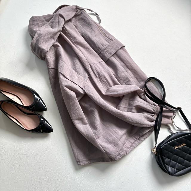 ◆DOU DOU◆大きいサイズ感◆シアーアノラックシャツ◆ブラウス◆ブラウン◆F < 女性ファッション ◆DOU DOU◆大きいサイズ感◆シアーアノラックシャツ◆ブラウス◆ブラウン◆F < 女性ファッションの