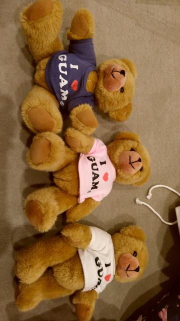 グアム くまちゃんぬいぐるみ テディーベア3点セット < おもちゃ  グアム くまちゃんぬいぐるみ テディーベア3点セット  < おもちゃの
