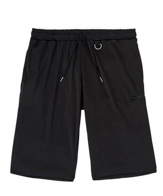 4Lサイズ!男の黒!高貴紳士的!スマホポケット付き!サルエル調ジャージハーフパンツ!新品タグ付き!大きいサイズ! < 男性ファッション  4Lサイズ!男の黒!高貴紳士的!スマホポケット付き!サルエル調ジャージハーフパンツ!新品タグ付き!大きいサイズ!  < 男性ファッションの