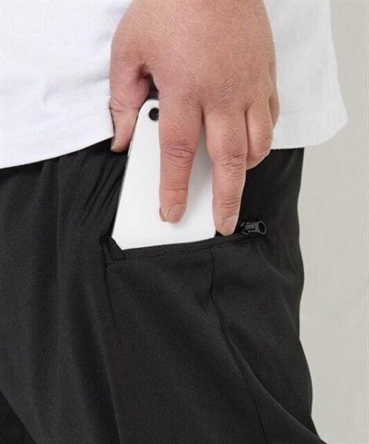 4Lサイズ!男の黒!高貴紳士的!スマホポケット付き!サルエル調ジャージハーフパンツ!新品タグ付き!大きいサイズ! < 男性ファッション  4Lサイズ!男の黒!高貴紳士的!スマホポケット付き!サルエル調ジャージハーフパンツ!新品タグ付き!大きいサイズ! < 男性ファッションの