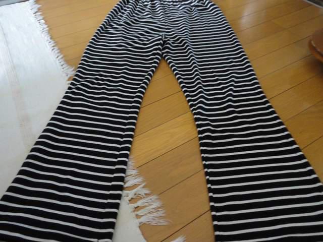 【難あり】 ボーダーパンツ ルーム着に < 女性ファッション  【難あり】 ボーダーパンツ ルーム着に  < 女性ファッションの