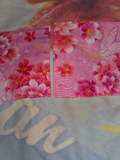 ★新品ピンク×桜蝶ラメ入柄コースター2枚セット < キッズ/ベビー  ★新品ピンク×桜蝶ラメ入柄コースター2枚セット < キッズ/ベビーの