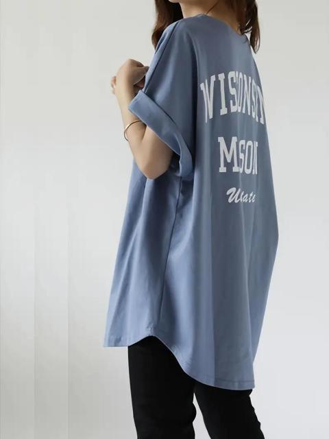 爆ヤス価格790円★Tシャツ 半袖 ゆったり 夏 カットソー ロンT トップス 体型カバー 日本サイズF ピーコックブルー < 女性ファッション 爆ヤス価格790円★Tシャツ 半袖 ゆったり 夏 カットソー ロンT トップス 体型カバー 日本サイズF ピーコックブルー < 女性ファッションの