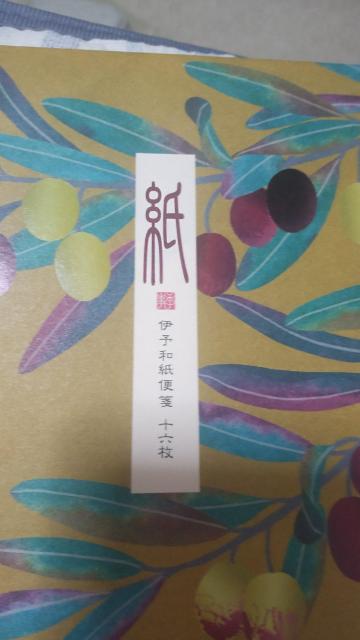 ミドリ 伊予和紙便箋 箔オリーブ?柄 < インテリア/ライフ  ミドリ 伊予和紙便箋 箔オリーブ?柄  < インテリア/ライフの