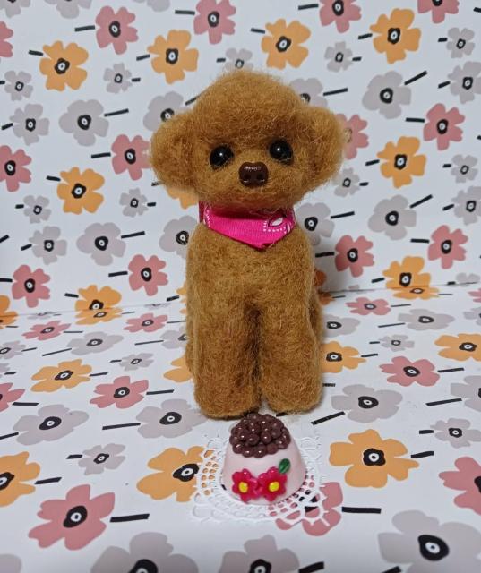 おむつパンツのトイプードル 餌付き 羊毛フェルト < ペット/手芸/園芸 おむつパンツのトイプードル 餌付き 羊毛フェルト < ペット/手芸/園芸の