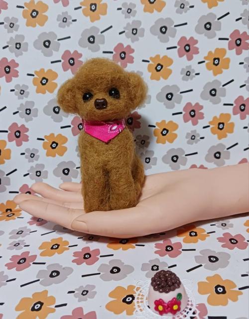 おむつパンツのトイプードル 餌付き 羊毛フェルト < ペット/手芸/園芸 おむつパンツのトイプードル 餌付き 羊毛フェルト < ペット/手芸/園芸の