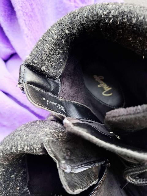 ☆melange/メランジュ☆裏起毛付きスウェードスニーカーブーツ靴底コルク調ショートブーツ黒L☆ぬくぬく丸っこい可愛いフォルム♪ < 女性ファッション ☆melange/メランジュ☆裏起毛付きスウェードスニーカーブーツ靴底コルク調ショートブーツ黒L☆ぬくぬく丸っこい可愛いフォルム♪ < 女性ファッションの