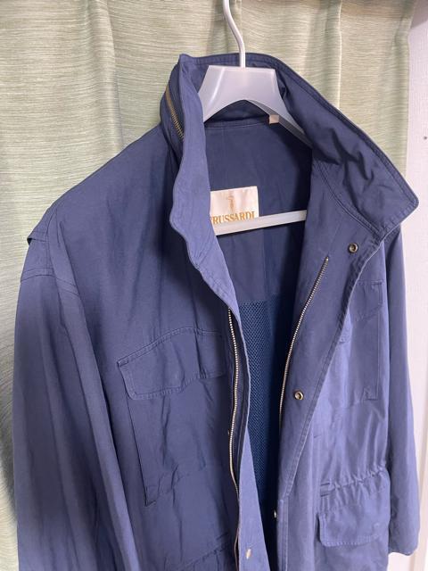 TRUSSARDI �l�C�r�[ M-65 �t�B�[���h�W���P�b�g �T�C�YL �A�E�^�[�@�W���P�b�g�@�W�����o�[ �� �j���t�@�b�V������ 