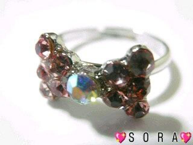 【小悪魔ageha掲載】調整可能♪リボンリング.箱付 ピンク < 女性アクセサリー/時計 【小悪魔ageha掲載】調整可能♪リボンリング.箱付 ピンク < 女性アクセサリー/時計の