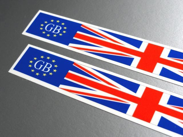 B イギリス国旗バナーステッカー2枚set☆シール < 自動車/バイク B イギリス国旗バナーステッカー2枚set☆シール < 自動車/バイク