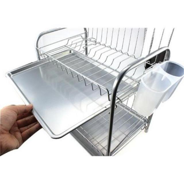 【便利グッズ】 食器 水切り かご 2段 < インテリア/ライフ  【便利グッズ】 食器 水切り かご 2段  < インテリア/ライフの