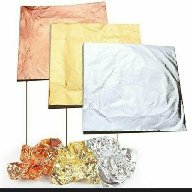 新品 未使用 金箔 銀箔 銅箔 模造品 メッキ 100枚 3種類 < ペット/手芸/園芸  新品 未使用 金箔 銀箔 銅箔 模造品 メッキ 100枚 3種類  < ペット/手芸/園芸の