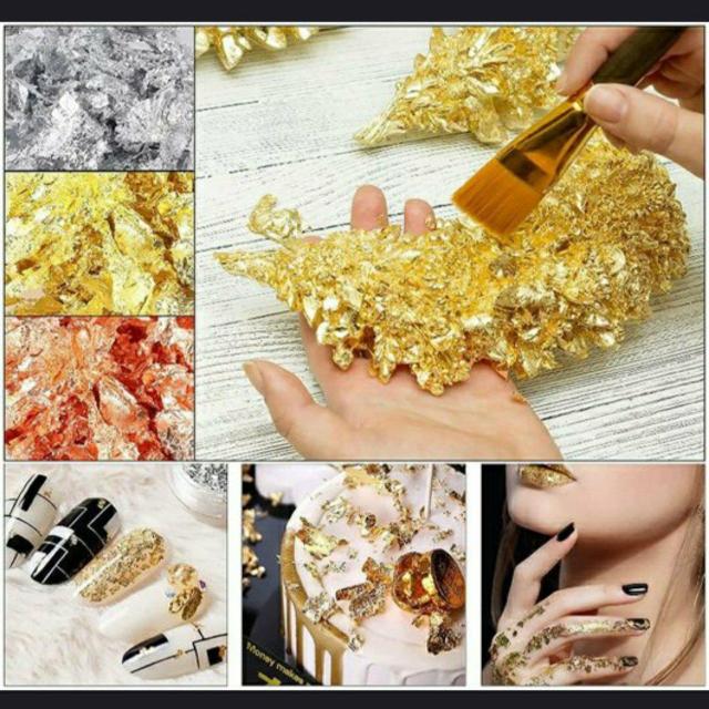 新品 未使用 金箔 銀箔 銅箔 模造品 メッキ 100枚 3種類 < ペット/手芸/園芸  新品 未使用 金箔 銀箔 銅箔 模造品 メッキ 100枚 3種類 < ペット/手芸/園芸の