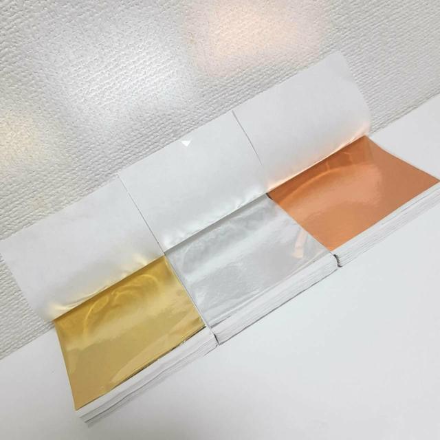 新品 未使用 金箔 銀箔 銅箔 模造品 メッキ 100枚 3種類 < ペット/手芸/園芸  新品 未使用 金箔 銀箔 銅箔 模造品 メッキ 100枚 3種類 < ペット/手芸/園芸の
