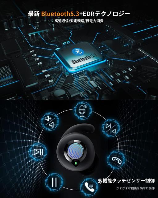 【2022年登場 Bluetooth5.3技術 】Bluetooth イヤホン < 家電/AV 【2022年登場 Bluetooth5.3技術 】Bluetooth イヤホン < 家電/AVの