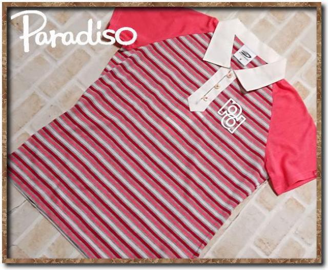 パラディーゾ ボーダー半袖ポロシャツ < レジャー/スポーツ パラディーゾ ボーダー半袖ポロシャツ < レジャー/スポーツの