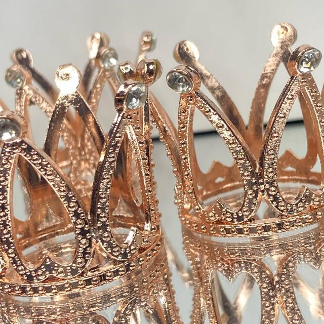 《台座》3点セット クラウン台座 ピンクゴールド < インテリア/ライフ  《台座》3点セット クラウン台座 ピンクゴールド < インテリア/ライフの