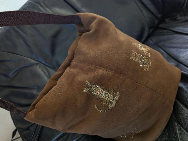 ■伊太利屋■イタリヤ■ショルダーバッグアニマルペイントラインストーン付パッチワーク/ ワンショルダーバッグ < ブランド  ■伊太利屋■イタリヤ■ショルダーバッグアニマルペイントラインストーン付パッチワーク/ ワンショルダーバッグ < ブランドの