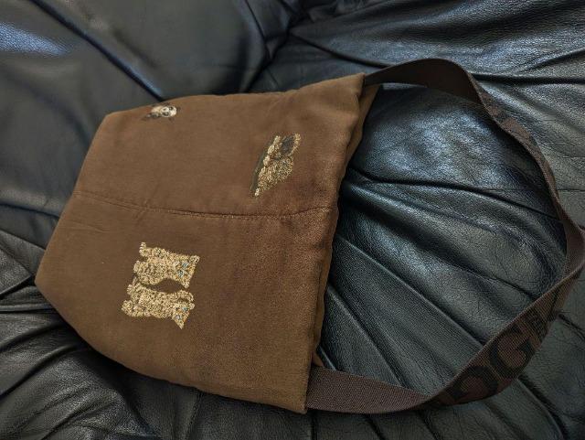 ■伊太利屋■イタリヤ■ショルダーバッグアニマルペイントラインストーン付パッチワーク/ ワンショルダーバッグ < ブランド  ■伊太利屋■イタリヤ■ショルダーバッグアニマルペイントラインストーン付パッチワーク/ ワンショルダーバッグ < ブランドの