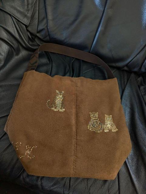 ■伊太利屋■イタリヤ■ショルダーバッグアニマルペイントラインストーン付パッチワーク/ ワンショルダーバッグ < ブランド  ■伊太利屋■イタリヤ■ショルダーバッグアニマルペイントラインストーン付パッチワーク/ ワンショルダーバッグ < ブランドの