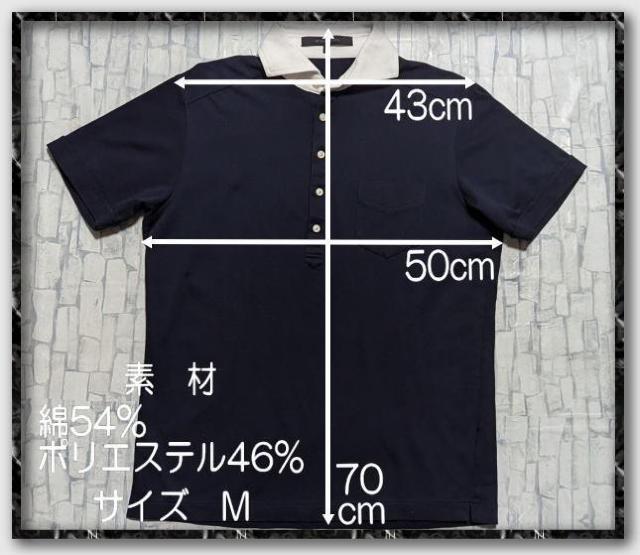 デザインワークス 半袖ポロシャツ 濃紺 < 男性ファッション  デザインワークス 半袖ポロシャツ 濃紺 < 男性ファッションの