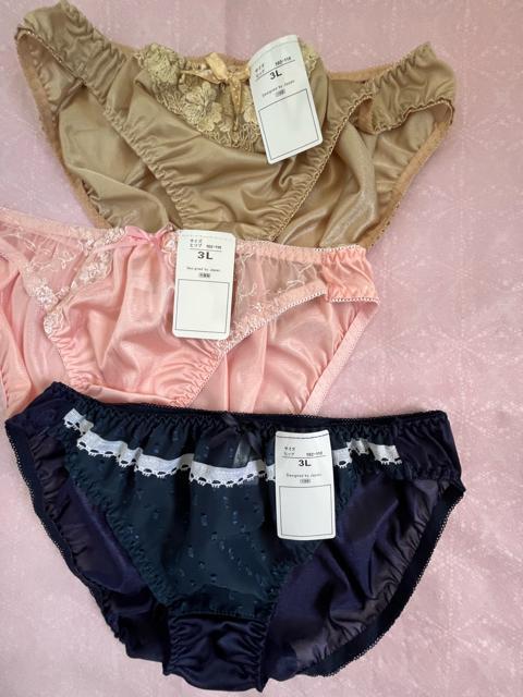 3Lサイズ!3枚セット!光沢ツルツル素材!シフォン使いあり!色とりどりエレガント!ショーツ!No.光 < 女性ファッション  3Lサイズ!3枚セット!光沢ツルツル素材!シフォン使いあり!色とりどりエレガント!ショーツ!No.光  < 女性ファッションの
