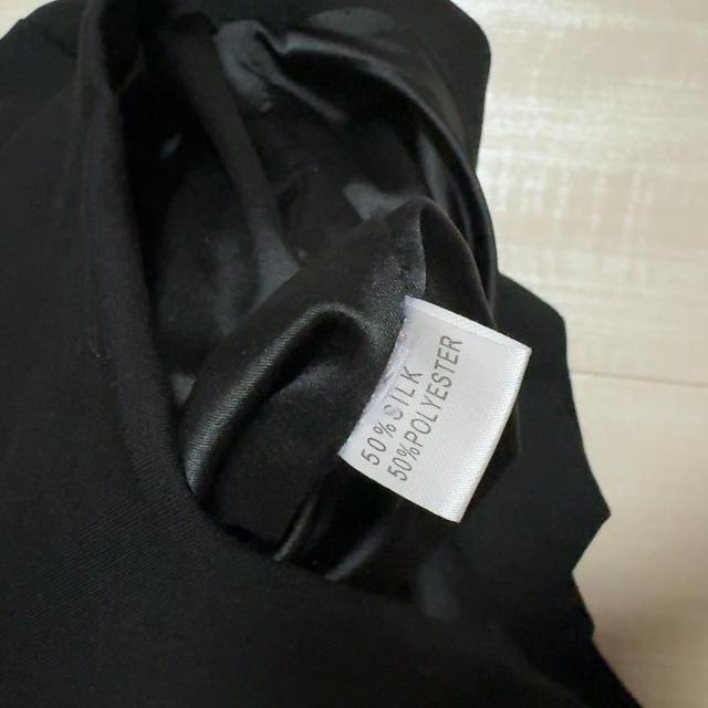 ◆シンプルワンピース◆襟元編み込みデザイン★ブラック*フォーマル◎しっかり生地♪美品 < 女性ファッション  ◆シンプルワンピース◆襟元編み込みデザイン★ブラック*フォーマル◎しっかり生地♪美品 < 女性ファッションの