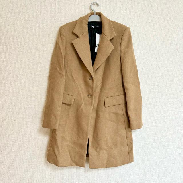 *新品 *【ZARA】レディース チェスターコート Sサイズ < ブランド *新品 *【ZARA】レディース チェスターコート Sサイズ < ブランドの