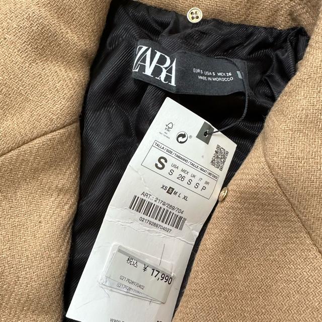 *新品 *【ZARA】レディース チェスターコート Sサイズ < ブランド *新品 *【ZARA】レディース チェスターコート Sサイズ < ブランドの