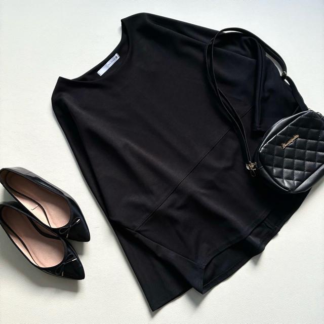 ◆美品◆ブージュルード◆ストレッチ◆ドルマン長袖カットソー◆ゆったりめ◆黒◆F < ブランド ◆美品◆ブージュルード◆ストレッチ◆ドルマン長袖カットソー◆ゆったりめ◆黒◆F < ブランドの