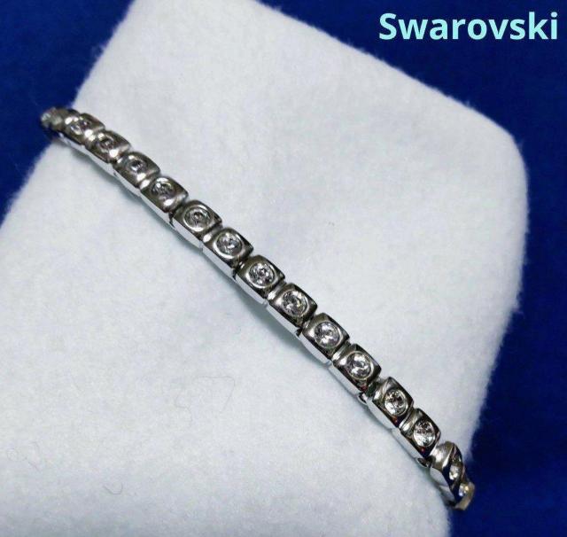 Swarovski クリスタル ブレスレット、美品(延長パーツ付) < ブランド Swarovski クリスタル ブレスレット、美品(延長パーツ付) < ブランドの