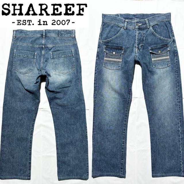 美品 shareef シャリーフ 定価3万円程 デニム 日本製 ストレート ドメス セレクト アメカジ ワーク ストリート 系古着 < 男性ファッション 美品 shareef シャリーフ 定価3万円程 デニム 日本製 ストレート ドメス セレクト アメカジ ワーク ストリート 系古着 < 男性ファッションの