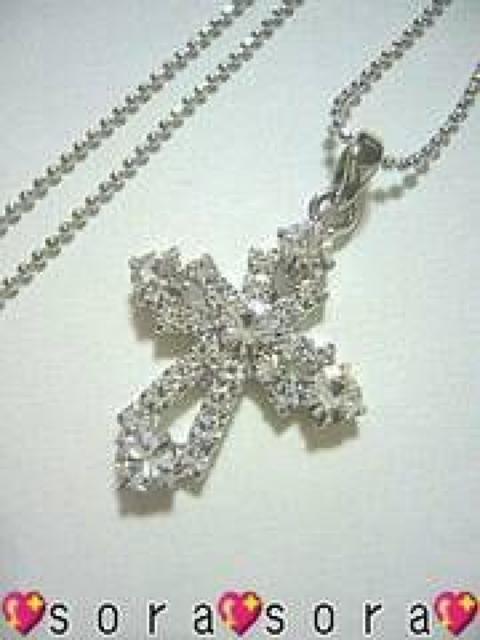 【クロス】キラキラネックレス < 女性アクセサリー/時計 【クロス】キラキラネックレス < 女性アクセサリー/時計の