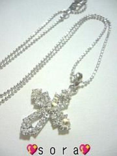 【クロス】キラキラネックレス < 女性アクセサリー/時計 【クロス】キラキラネックレス < 女性アクセサリー/時計の