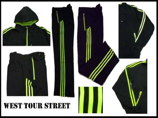 新品 west tour street 3 ストライプ セットアップ XL < 男性ファッション 新品 west tour street 3 ストライプ セットアップ XL < 男性ファッションの
