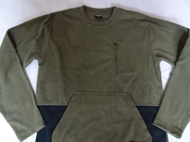 ハーレー【Hurley】フリース素材 ポケット付トレーナー US M オリーブ < ブランド  ハーレー【Hurley】フリース素材 ポケット付トレーナー US M オリーブ  < ブランドの