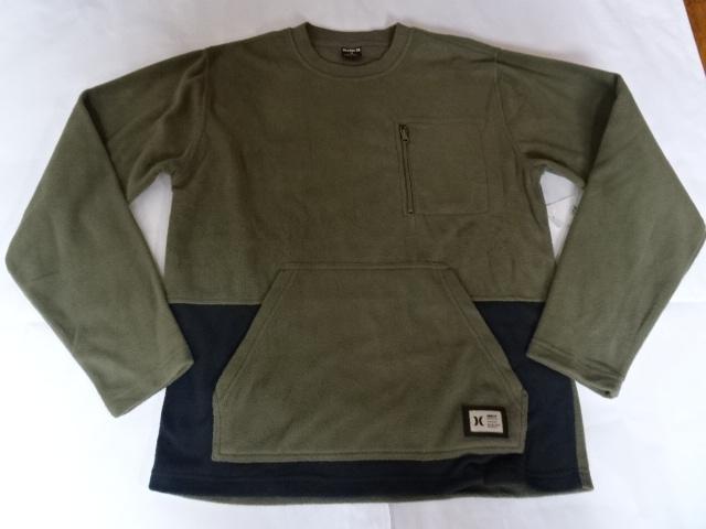 ハーレー【Hurley】フリース素材 ポケット付トレーナー US M オリーブ < ブランド  ハーレー【Hurley】フリース素材 ポケット付トレーナー US M オリーブ < ブランドの