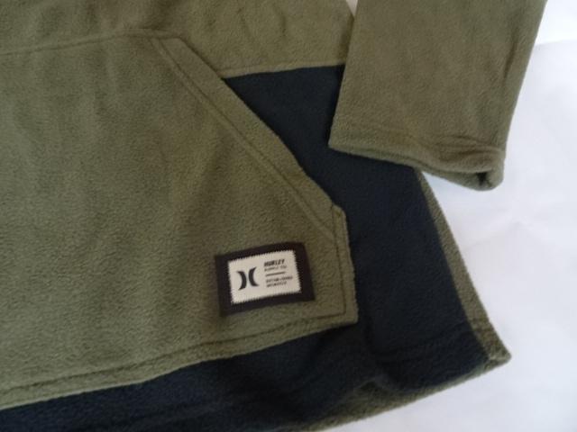 ハーレー【Hurley】フリース素材 ポケット付トレーナー US M オリーブ < ブランド  ハーレー【Hurley】フリース素材 ポケット付トレーナー US M オリーブ < ブランドの