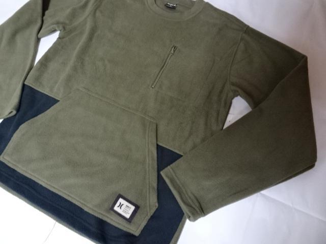 ハーレー【Hurley】フリース素材 ポケット付トレーナー US M オリーブ < ブランド  ハーレー【Hurley】フリース素材 ポケット付トレーナー US M オリーブ < ブランドの