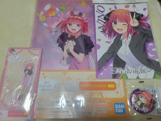 中野二乃 五等分の花嫁クリアファイル 缶バッジ ポストカード他 < アニメ/コミック/キャラクター 中野二乃 五等分の花嫁クリアファイル 缶バッジ ポストカード他 < アニメ/コミック/キャラクターの